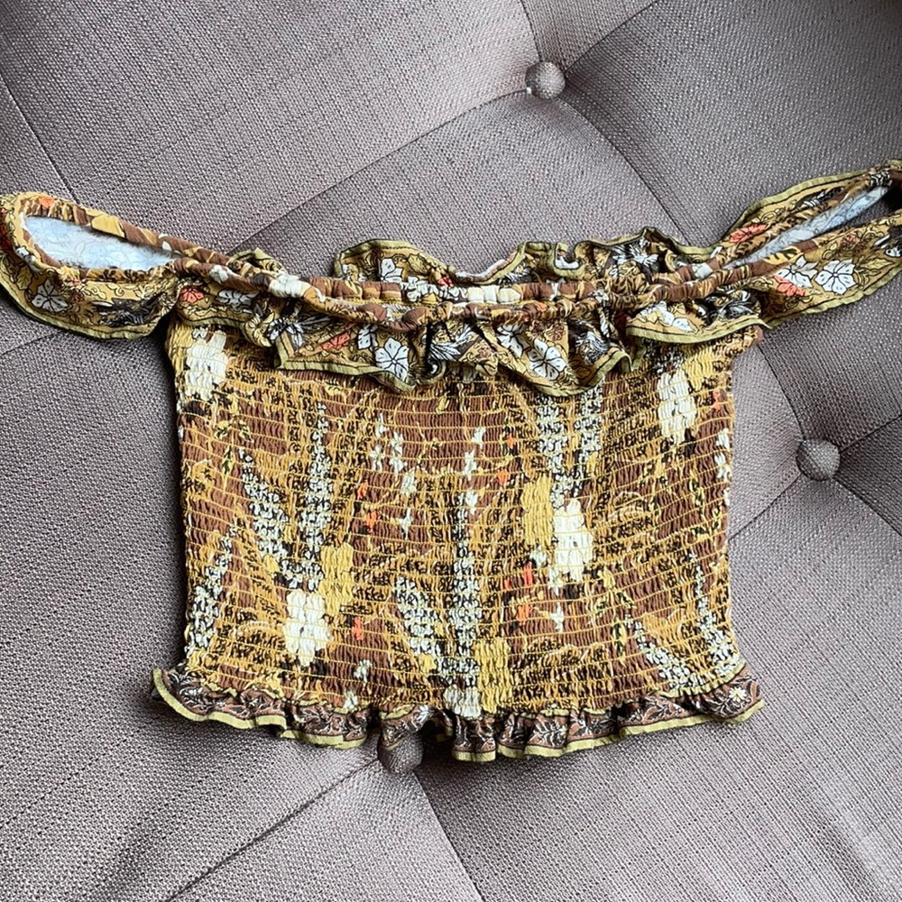 Spell & the Gypsy Off Shoulder Crop Top Sz Small